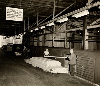 (BOOTH-KELLY LUMBER CO.) Album with 117 photographs illustrating the process, start-to-finish, of logging and lumber production by the